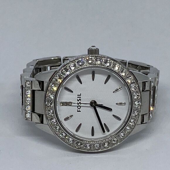 Fossil Jesse ES2362 Women Silver Stainless Steel Analog Dial Quartz Watch OP838 - Picture 7 of 12